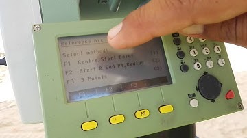 Set out a Horizontal Curve with Leica TS06 Plus when Start, End, and radius are given in Urdu/Hindi