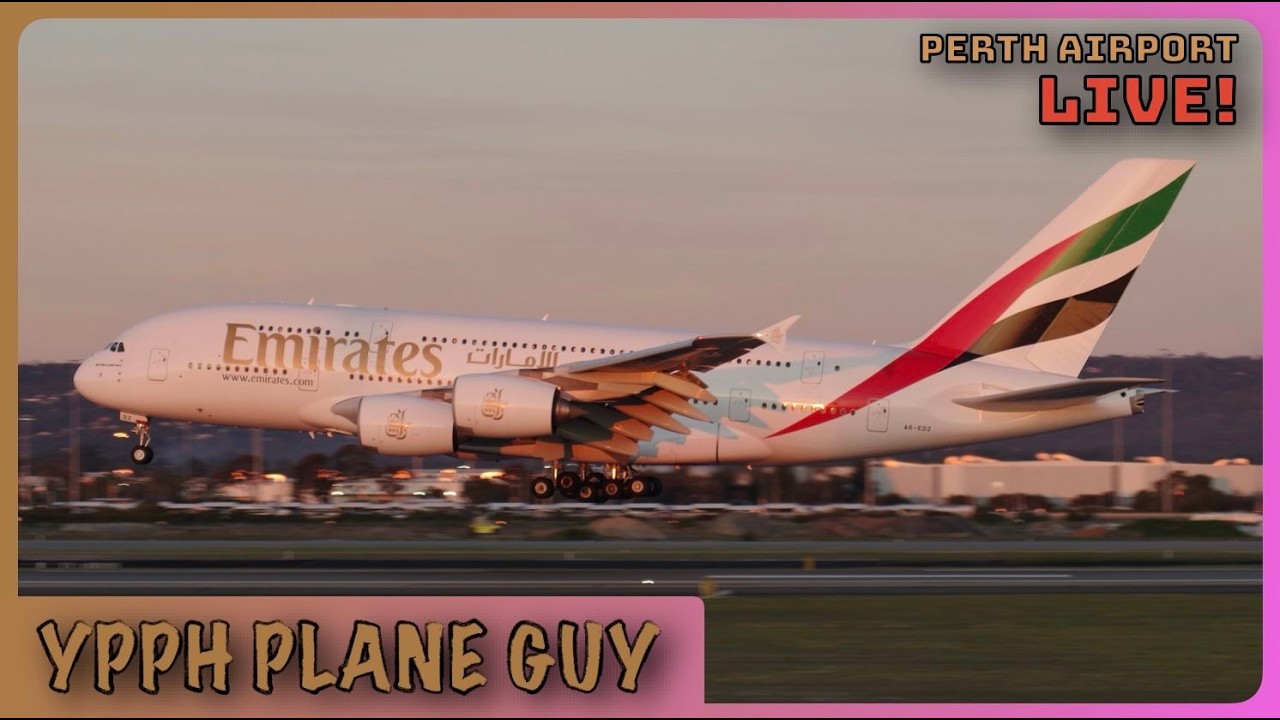 🔴🎥✈️ SUNDAY PLANE SPOTTING ACTION LIVE @ PERTH! W/ YPG