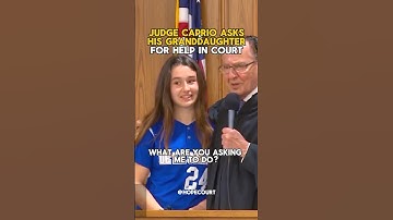 Judge Caprio Asks His Granddaughter For Help In Court