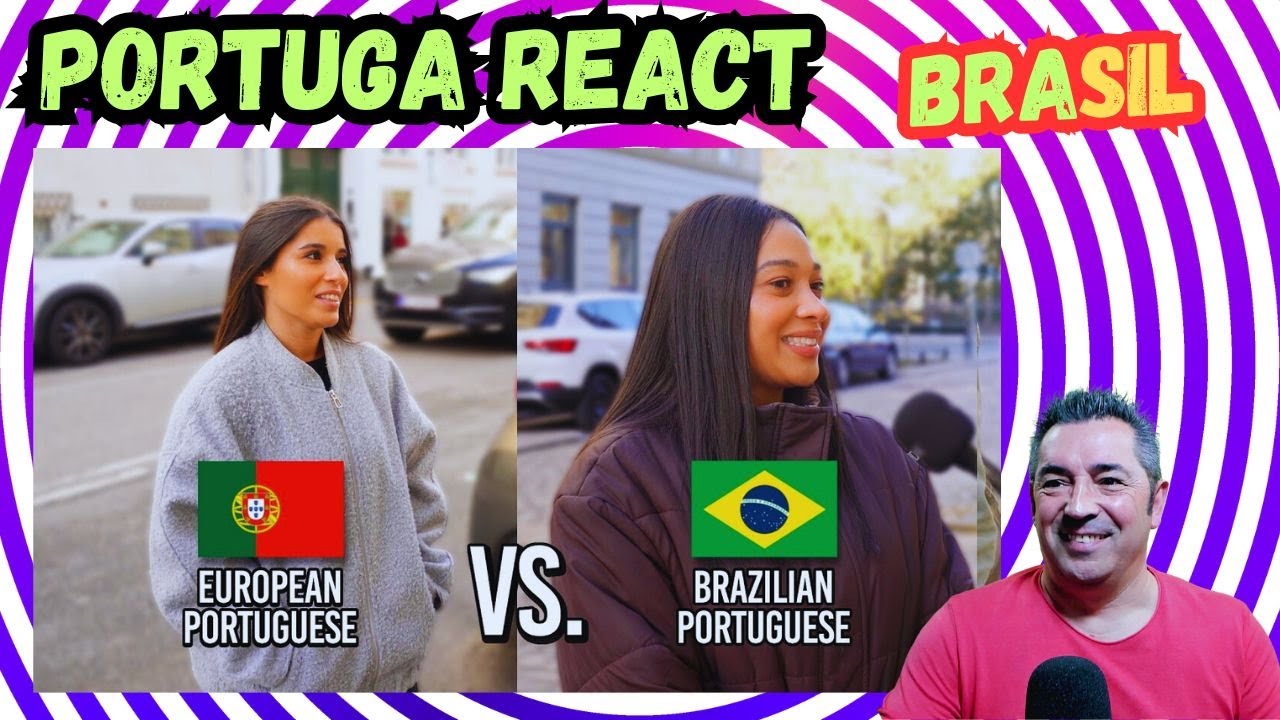 Portuga reage a Português Brasileiro vs. Português Europeu - qual Português é mais SEXY?#brasil