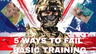 How Can You FAIL Army Basic Training | Top 5 Ways To Fail Army Basic Training