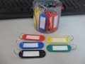 Plastic key id label tags with split ring 402380