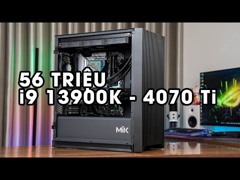 Cũng là i9 13900K và RTX 4070Ti nhưng chỉ 56 Triệu, ngoại hình đẹp tối giản, thoáng mát