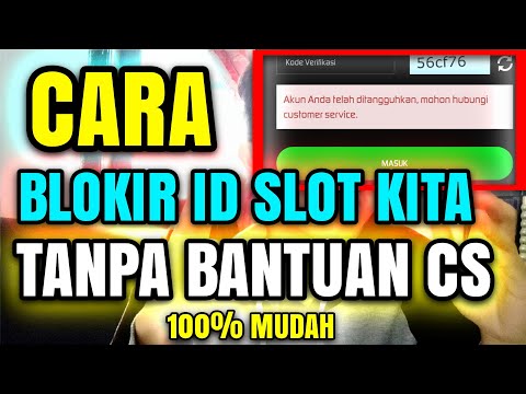 Cara Blokir id slot kita tanpa bantuan cs | how to block our slot id easily