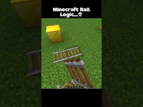 Minecraft Rail Logic.. #shorts #minecraft