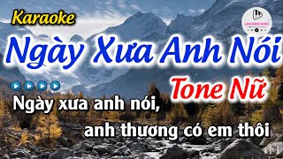 Karaoke Ngày Xưa Anh Nói Tone Nữ | Bolero Nhạc Sống Mới Nhất 2024 | Nhạc Trữ Tình | Lam Đặng Kara