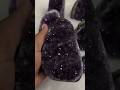 This Dark Purple Amethyst Is Insane 😳 Deepest Amethyst Color You’ll See 💜 #shorts