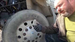 Trucking  , How to remove a Hub Cap cover on a big truck  . #trucking #shorts by Starkey Family Fixing and Rigging Up 1,142 views 1 year ago 1 minute, 7 seconds