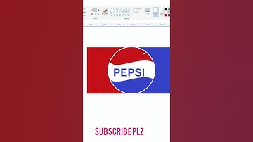 how to make Pepsi Logo Design in Ms paint 🎨 | Ms paint drawing ☺️ #shorts #short #viral