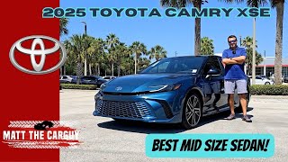 All new 2025 Toyota Camry XSE - Sporty Hybrid With 48 Mpg! Review and drive.