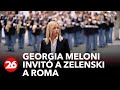 Giorgia Meloni invitó al presidente Zelenski a Roma y reafirma el apoyo de Italia a Ucrania