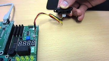 Xilinx FPGA Sprtan6 트레이닝보드 센서부(적외선 거리 측정)  구동 동영상