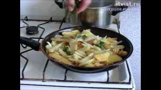 Картошка с салом. Готовим руками. Картошка с салом. Готовим руками.