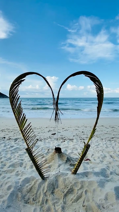 keindahan pantai romantis no copyright - Video bebas hak cipta - back ground pantai