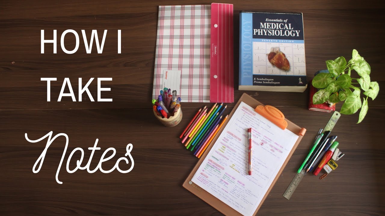 HOW I TAKE NOTES | Tips for effective learning - YouTube