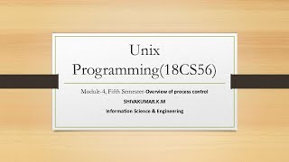 VTU UNIX 18CS56 M4 L3 Unix STANDARD INPUT,OUTPUT,REDIRECTION 1