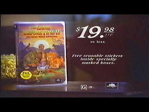 The Land Before Time 2 on VHS Commercial (1994)