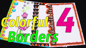 Creative borders designs for project work file # border  designs  for  children # My Creative Hub