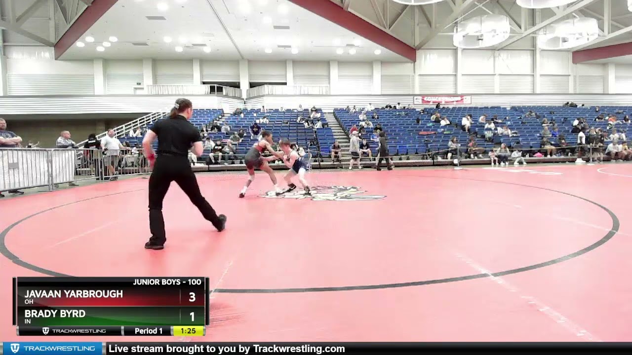 100 Lbs Round 3 - Javaan Yarbrough, OH Vs Brady Byrd, IN F70d - YouTube
