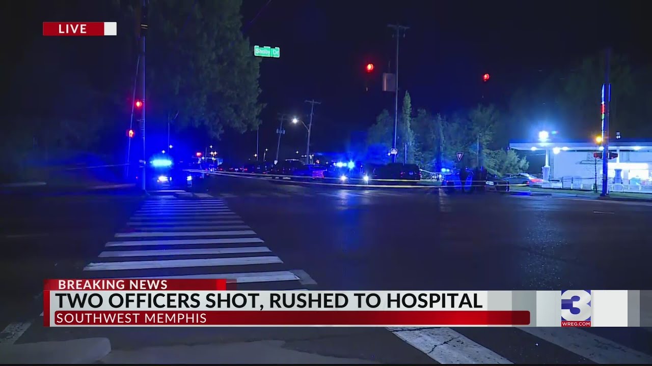 Two Memphis officers shot, rushed to hospital - YouTube