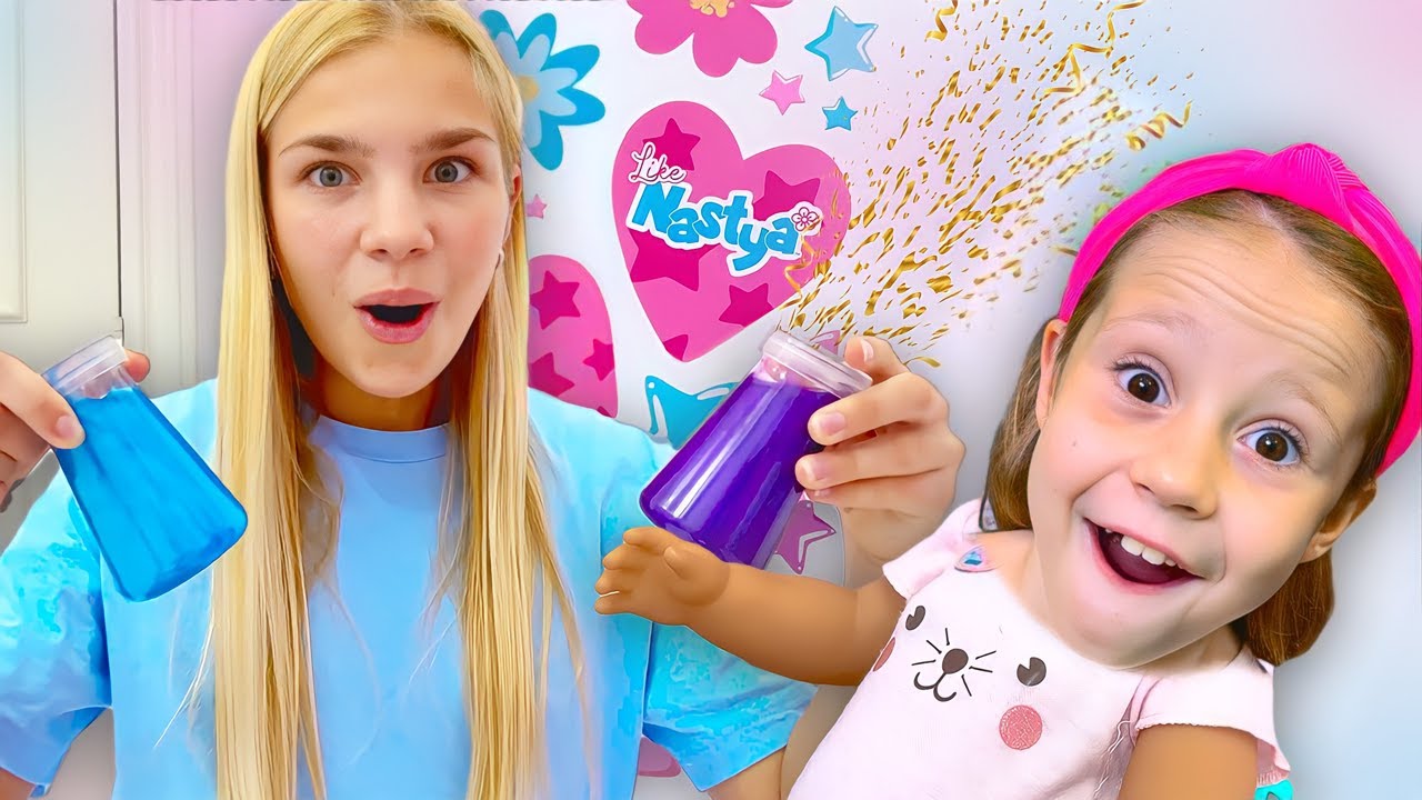 ⁣Nastya ve Maggie çocuklar için sihirli değnek hikayesi