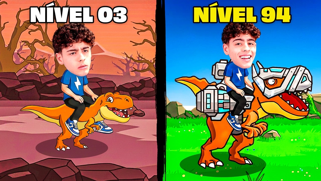 MELHOREI MEU DINOSSAURO ATÉ ELE VIRAR UM ROBÔ