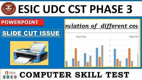 ESIC UDC Computer skill test 2022 | Ms PowerPoint Slide Cut issue
