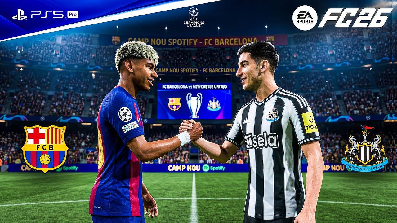FC 26 - Barcelona vs. Newcastle United - UEFA Champions League 25/26 Full Match | PS5™ Pro [4K60]