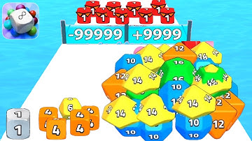 Nice Dice 3D - Level Up Dice (Satisfying Asmr Gameplay Mobile, Math Dice Roll Upgrade Run)