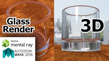 Autodesk Maya : How to make a quick 3D Water Glass