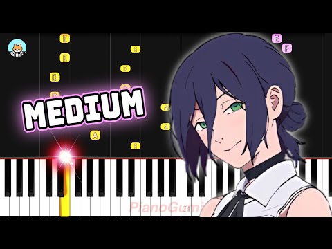Full Chainsaw Man Movie Reze Arc IRIS OUT MEDIUM Piano Tutorial Sheet Music