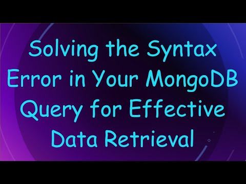Solving the Syntax