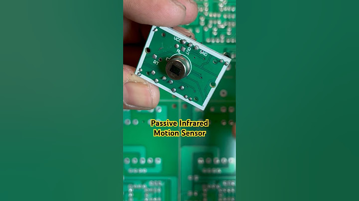 Passive Infrared (PIR) Motion Sensor