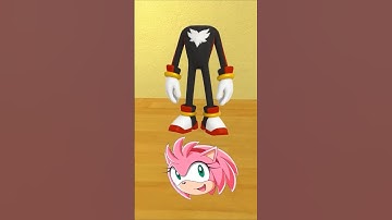 GUESS SHADOW SONIC REAL HEAD WITH AMY SONIC KNUCKELS in GARRYS MOD