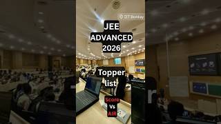 JEE Advanced 2026 Results || Marks Vs Rank || JEE Advanced Toppers