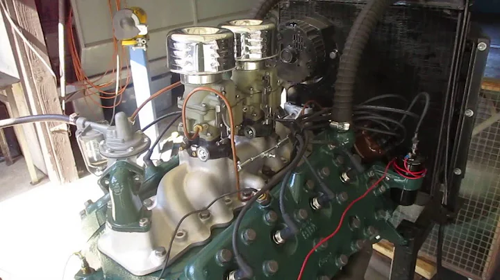1950 Ford Flathead 8BA 239 2x2's Isky Super 88 Engine Running