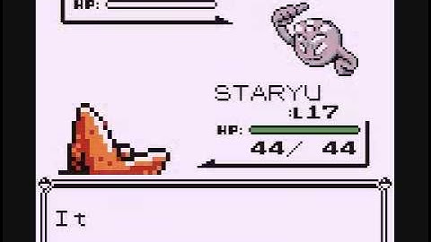 Pokemon Blue Staryu Only Run Gym1 Brock
