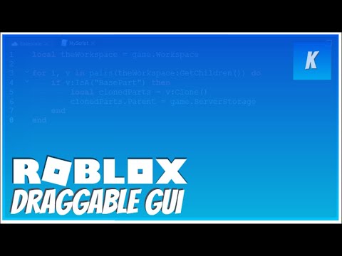 How To Make A Draggable Gui Roblox Studio Youtube - how to make draggable windows roblox