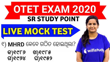 OTET Exam 2020 !! Live Mock Test !! Paper-1 Top Questions !! Sr Study Point