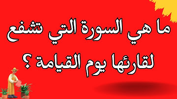 اسئلة صعبة جدا واجابتها | ما هي السورة التي تشفع لقارئها يوم القيامة ؟