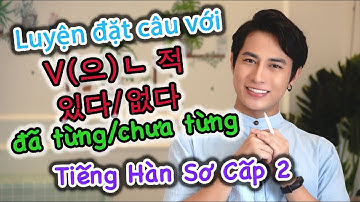 Luyện tập ngữ pháp V(으)ㄴ 적 있다/없다 - Bài 11 Sơ Cấp 2 - Tiếng Hàn với mẹ Hú | WONDER HU