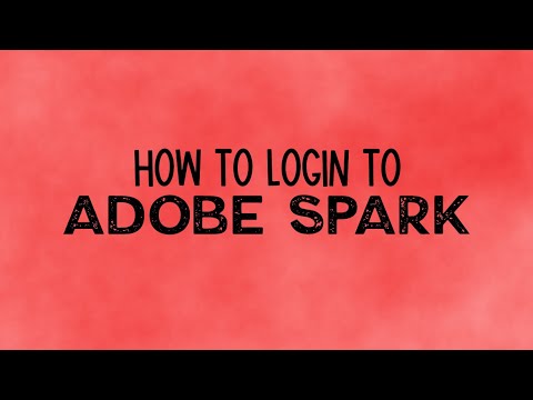 How to Login to Adobe Spark