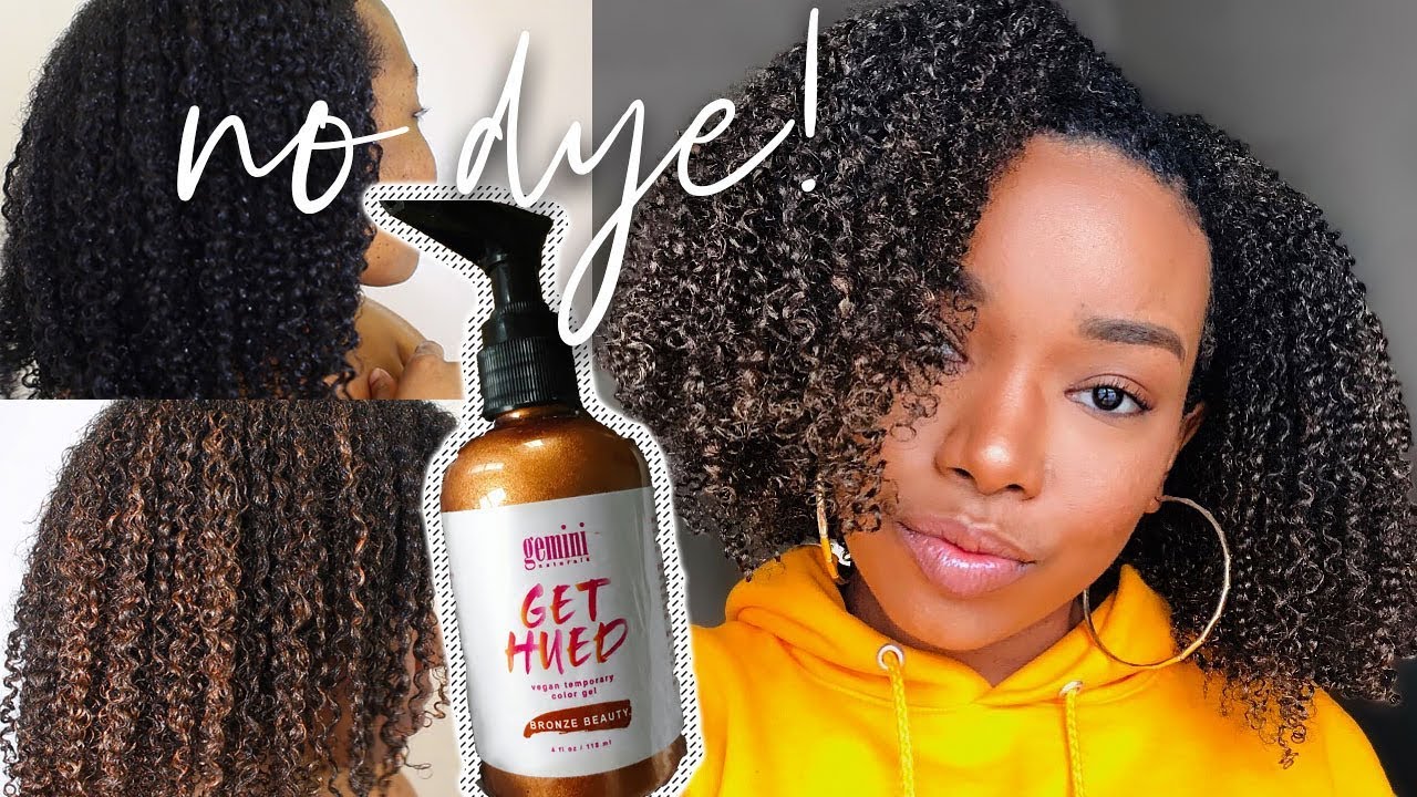 Coloring My Natural Hair With No Dye Youtube