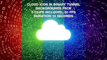 Cloud In Binary Tunnel Backgrounds Pack Motion Graphics