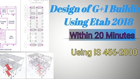 Design of G+1 Building using Etabs | Building Design using Etabs | Etabs Tutorial