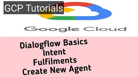 #Dialogflow Basics #Intent #Fulfilments #Create New Agent