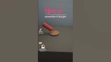 How to assemble a burger. Just watch and learn. #blender #3d #animation #cooking #tutorial