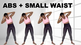 ?20 Min BELLY & WAIST Workout?Burn Belly + Waist Fat?STANDING TABATA CARDIO?No Jumping?