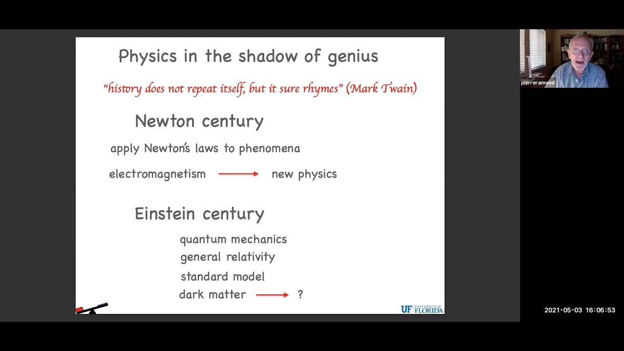 Thumbnail for SMU Physics Department Speaker Series - Prof. Pierre Ramond (University of Florida)