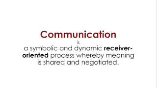 Defining Communication